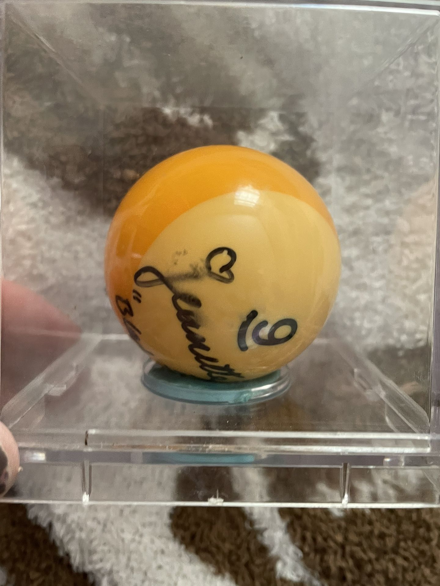 Pool Ball Signed By Black Widow
