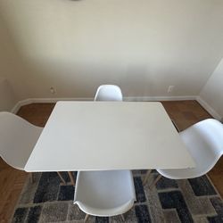 White Dining Table 