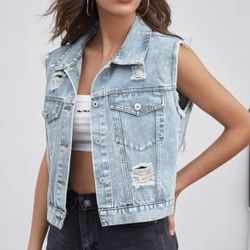 Denim Vest Size Small