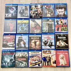 Set Of 20 Great Blu-Ray Movies In Great Condition No Scratches. Marley and Me movie case is a lil broken from a corner but Blu-Ray disc is fine. Also 