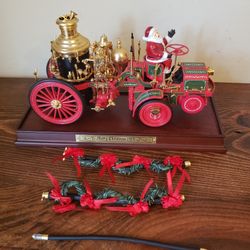Franklin Mint Merry Christmas 2005 Collectors Steamer Figurine