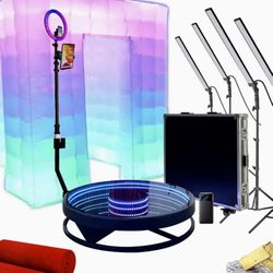 360 Photo Booth W/ VIP Accessories “45” LED