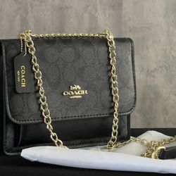 NWOTs Black and Gray Coach Crossbody Shoulder Bag