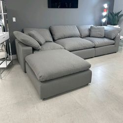 Grey Cloud sectional Sofa new 4 segments nixon