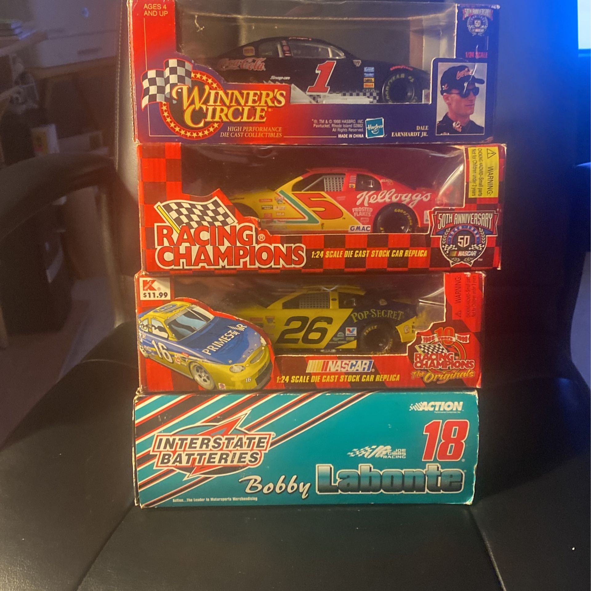 Four Diecast Nascars