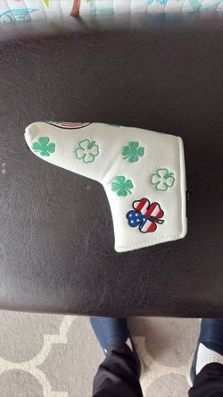 Putter Cover - By Big Teeth Golf - Lucky 🍀 4 Leaf Clover Design