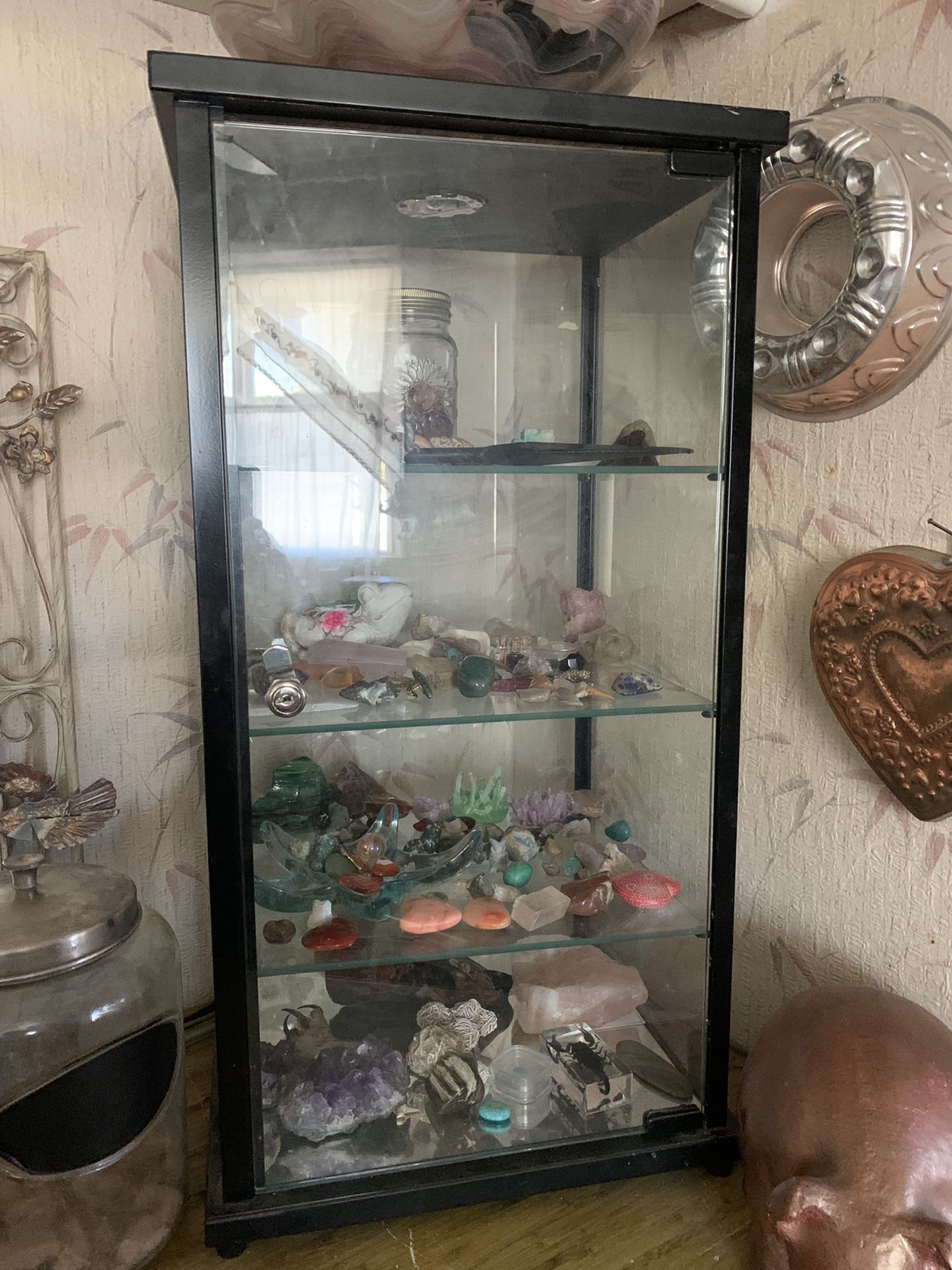 Rock Display With Rocks