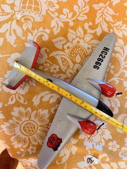 Vintage Phillips 66 Tin Toy Airplane NC2666
