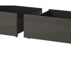 2 New In Box Malm Under Bed Drawers / Storage