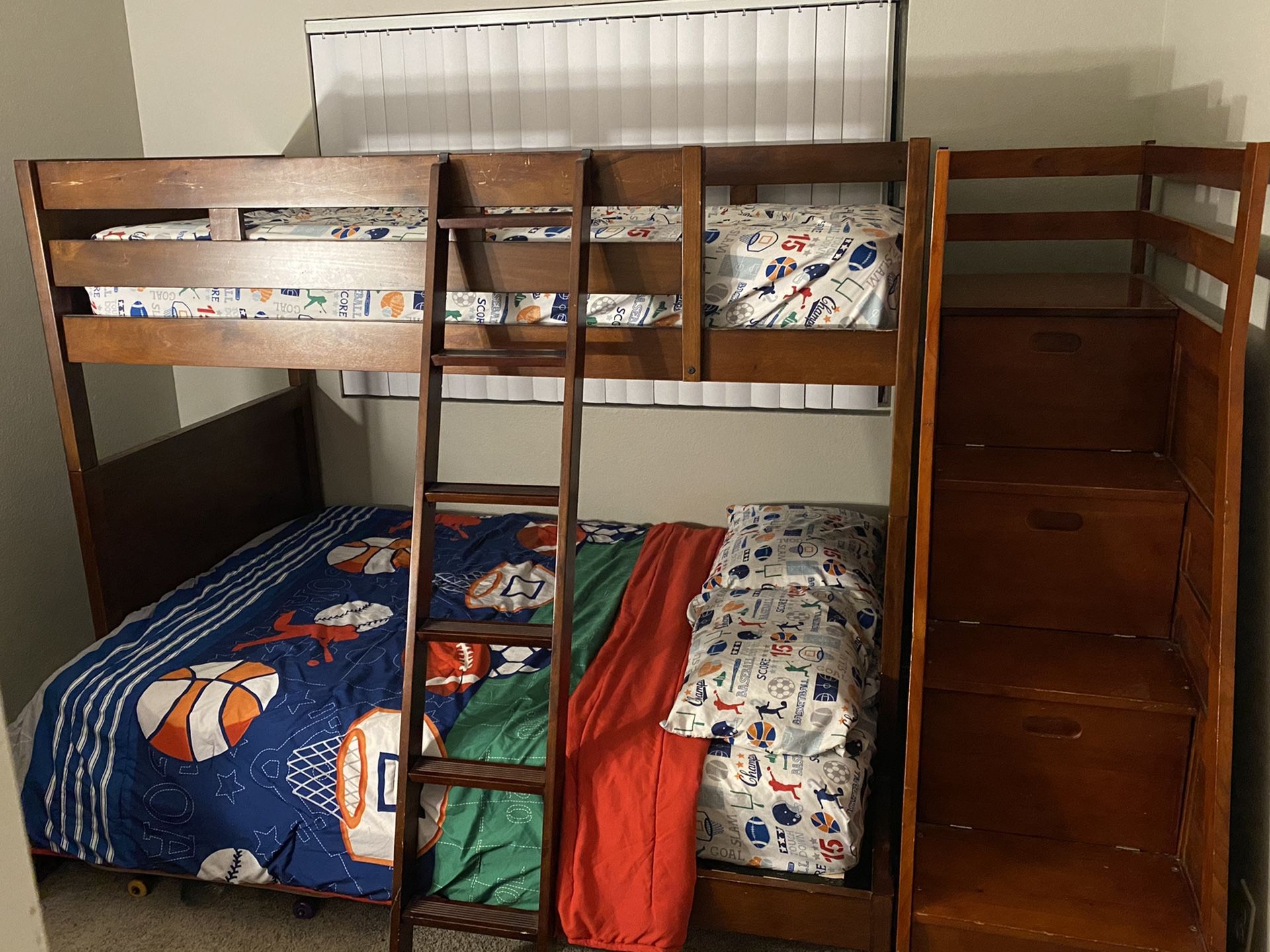 Twin over full bunk bed