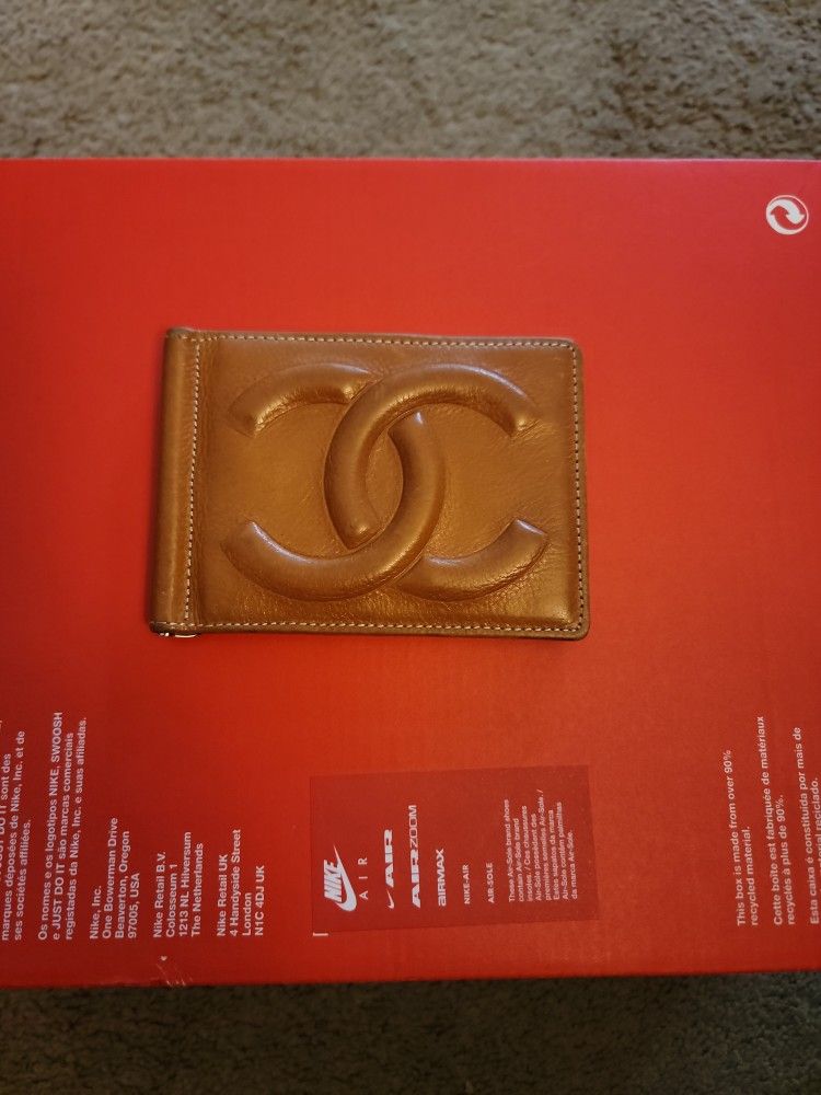 Coco Chanel Money Clip Wallet Used