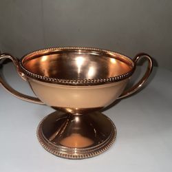Vintage Coppercraft Guild Copper Pedestal Serving Bowl 