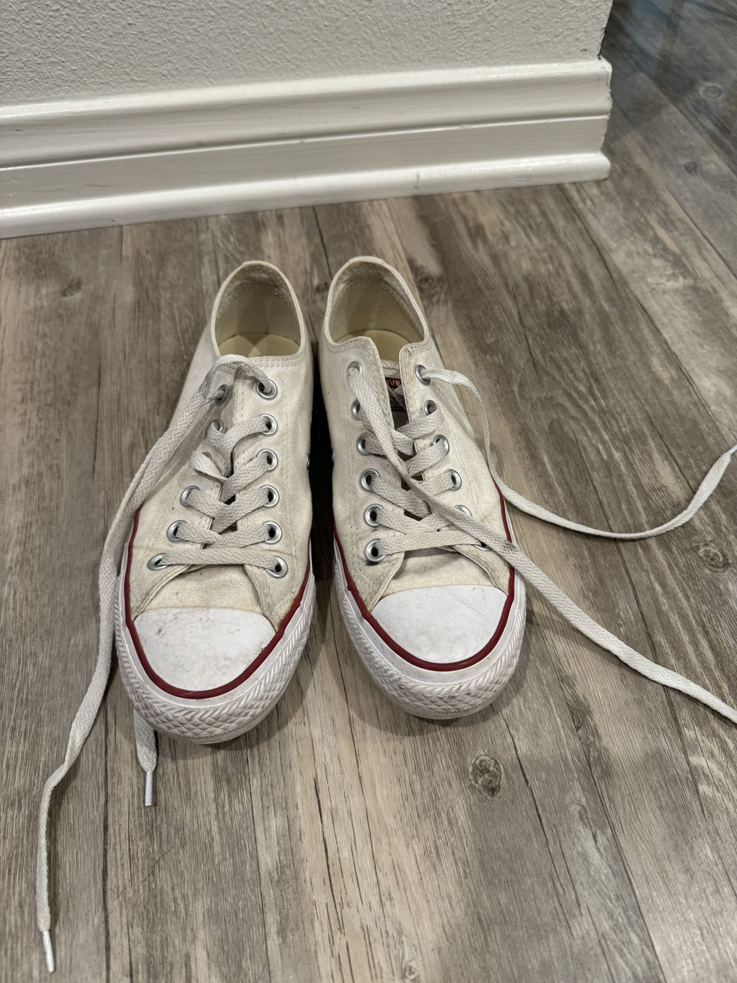 White Converse, Size 7
