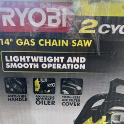 Ryobi 2 Cycle Gas Chain Saw