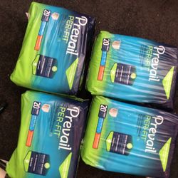 Prevail diapers 4 Packs 