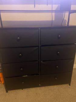 Black wooden dresser