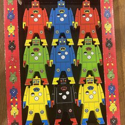 Schylling Wooden Stacking Robots Toy Puzzle for Balancing and Imaginative Play