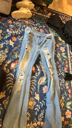#12: Stretchy High Waisted Jeans Distressed