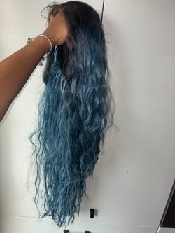 Blue Wig