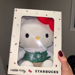 Hello kitty Starbucks plushie