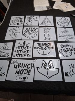 GRINCH Stencils  $ 1 each