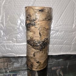 8" x 3" Birch Wrapped 2AA Battery Operated Hobby Lobby Candle