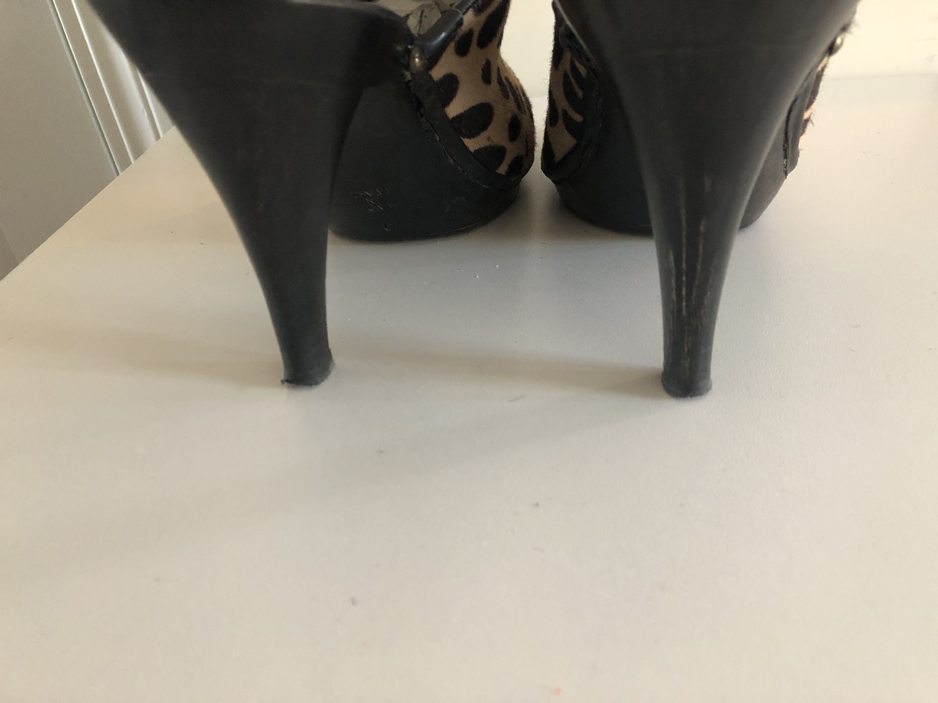 Michael Kors Leopard Print Clog, Sz 7.5