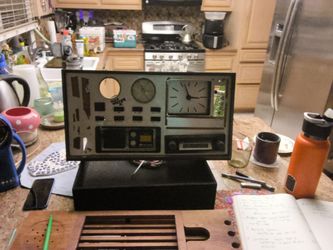 Vintage avionics switchboard