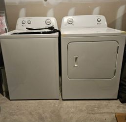 Amana brand washer and dryer set