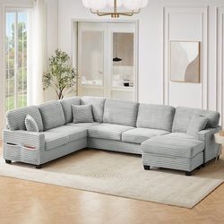 Streamdale Furniture Streamdale U-Shaped Sectional Sofa with Ottoman and Storage