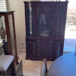 Mahogany china cabinet