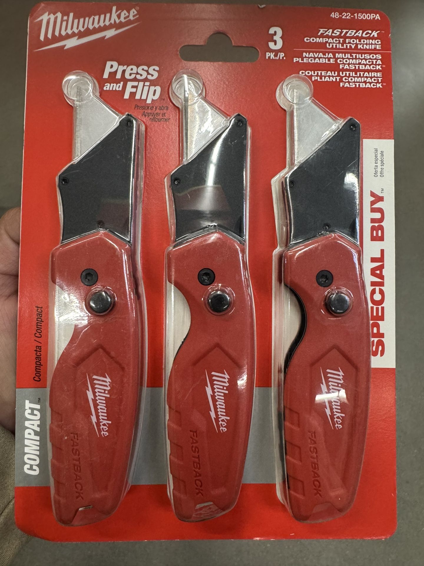 Milwaukee 3 Pack Utility Knives