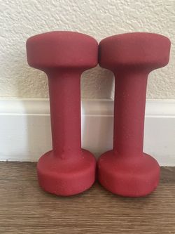 Pair of 3 lb Neoprene Dumbbells | Hand Weights | Excellent Condition