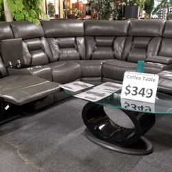 Brand New Soft Gel Leather Sectional