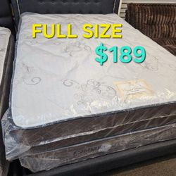 Full Size  $189 >> Orthopedic  ! Mattress And Box Spring 