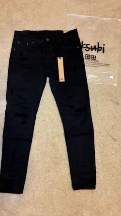 Men’s Ksubi Model Van Winkle Hunter Beden Skinny Jeans Size 30 Black NWT New