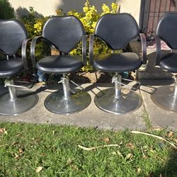 Four Barbershop Chairs