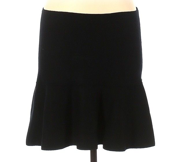Zara Women's  Black Flare Skirt Size 10  L Large Extra Large 