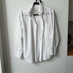 XS Oversized White Blouse