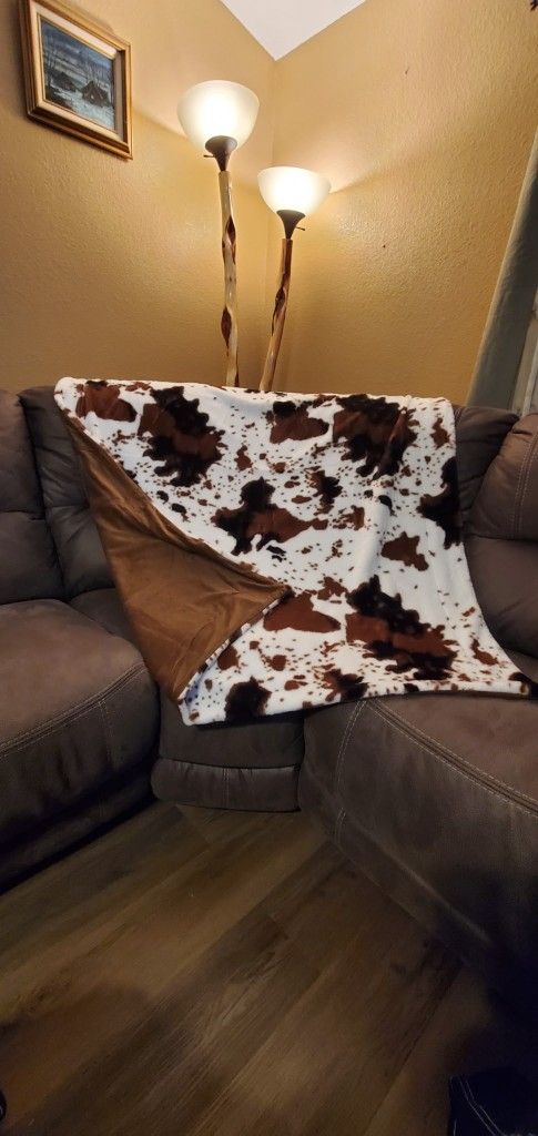 Cow Print Blanket