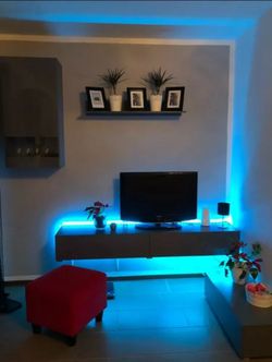 16.4 feet RGB LED Strip Light 5050 SMD Diode RGB Tape Waterproof Flexible LED Ribbon 30D/M With Remote Controller + DC12V Power Adapter