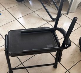 Lot of two – step stools with handles – heavy duty – black 18 inch L times 11.5 inch wide times 34 inch high