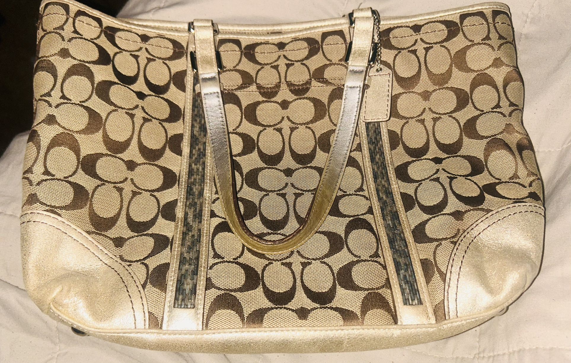Authentic Coach Signature Tote