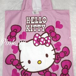 HELLO KITTY KIDS PONCHO HOODED TOWEL