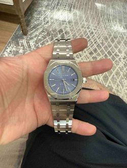 Audemars Piguet Royal Oak blue dial watch