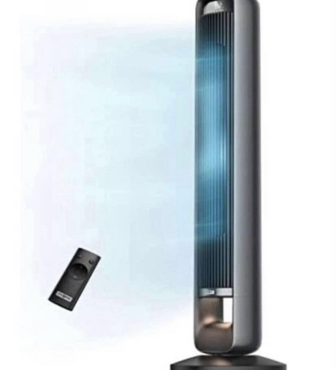 Tower Fan, Paris Rhône 28dB 90° Oscillating Fan with DC Motor, 12 Speeds, 4 Modes, Night Light, 12H
