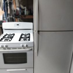 Refrigerator And Gas Stove They Both Work Great