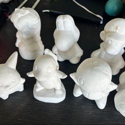 Variety Unpainted Piggy Banks  Pokémon, Mario Bro’s