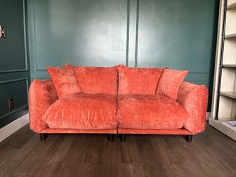 Cute new orange couch