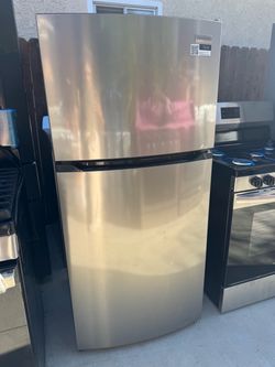 New Frigidaire stainless steel refrigerator